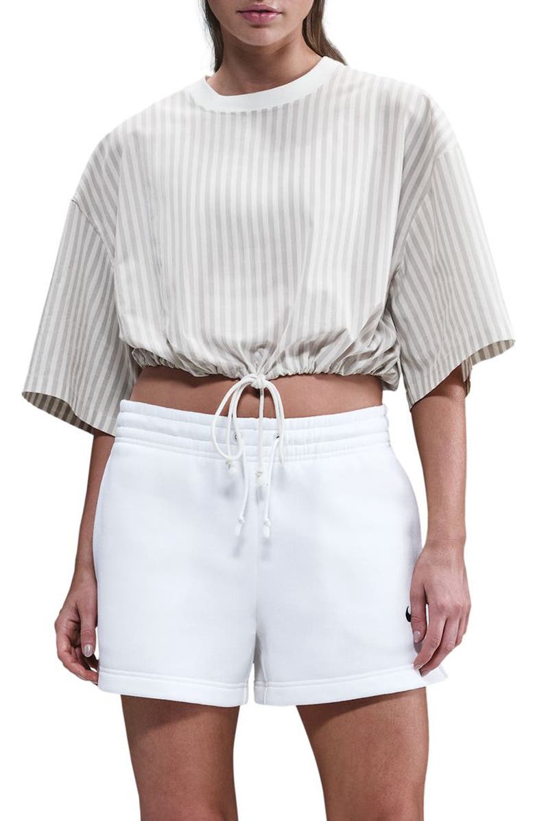 Nike Sportswear Stripe Cotton Poplin Shirt, Main, color, 