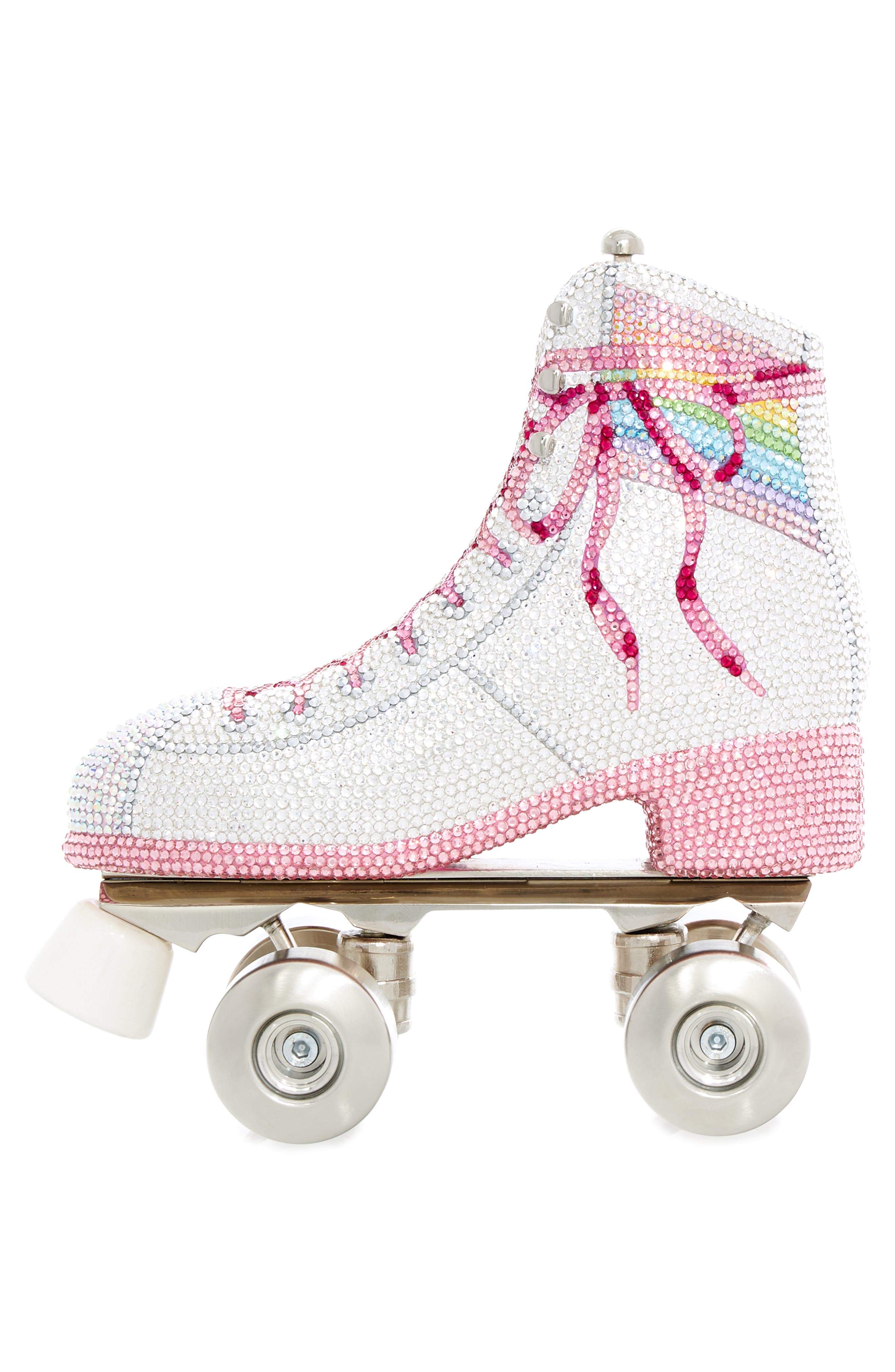 JUDITH LEIBER COUTURE Let's Roll Roller Skate Clutch, Alternate, color, 