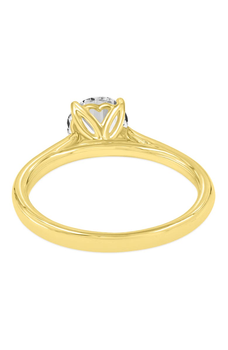 LuvMyJewelry Nyra 14K Yellow Gold Round Lab Grown Diamond Classic Solitaire Engagement Ring - 1.5 ctw, Alternate, color, 14K Yellow Gold
