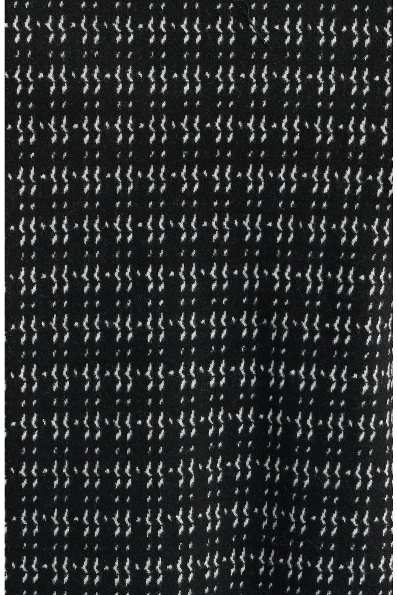 Collarless Jacquard Knit Jacket, Alternate, color, BLACK MULTI