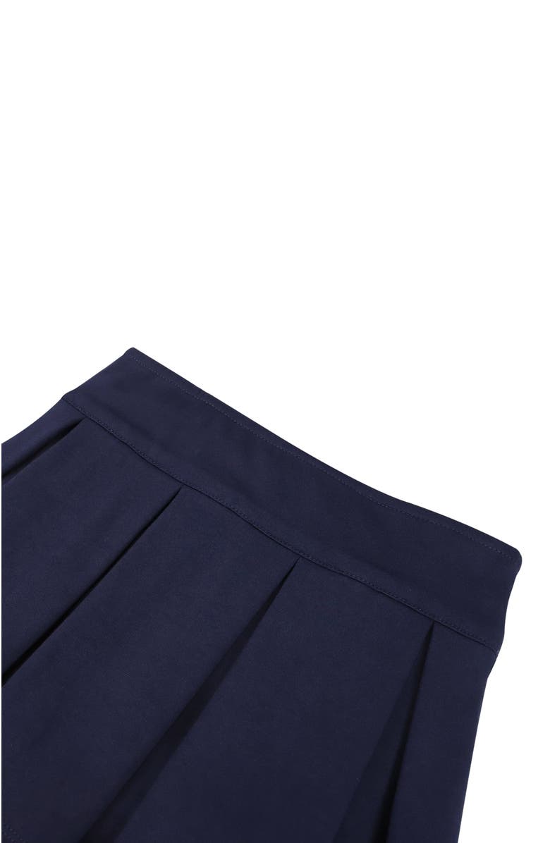 Hope & Henry Girls' Ponte Pleated Skort, Toddler, Alternate, color, Navy