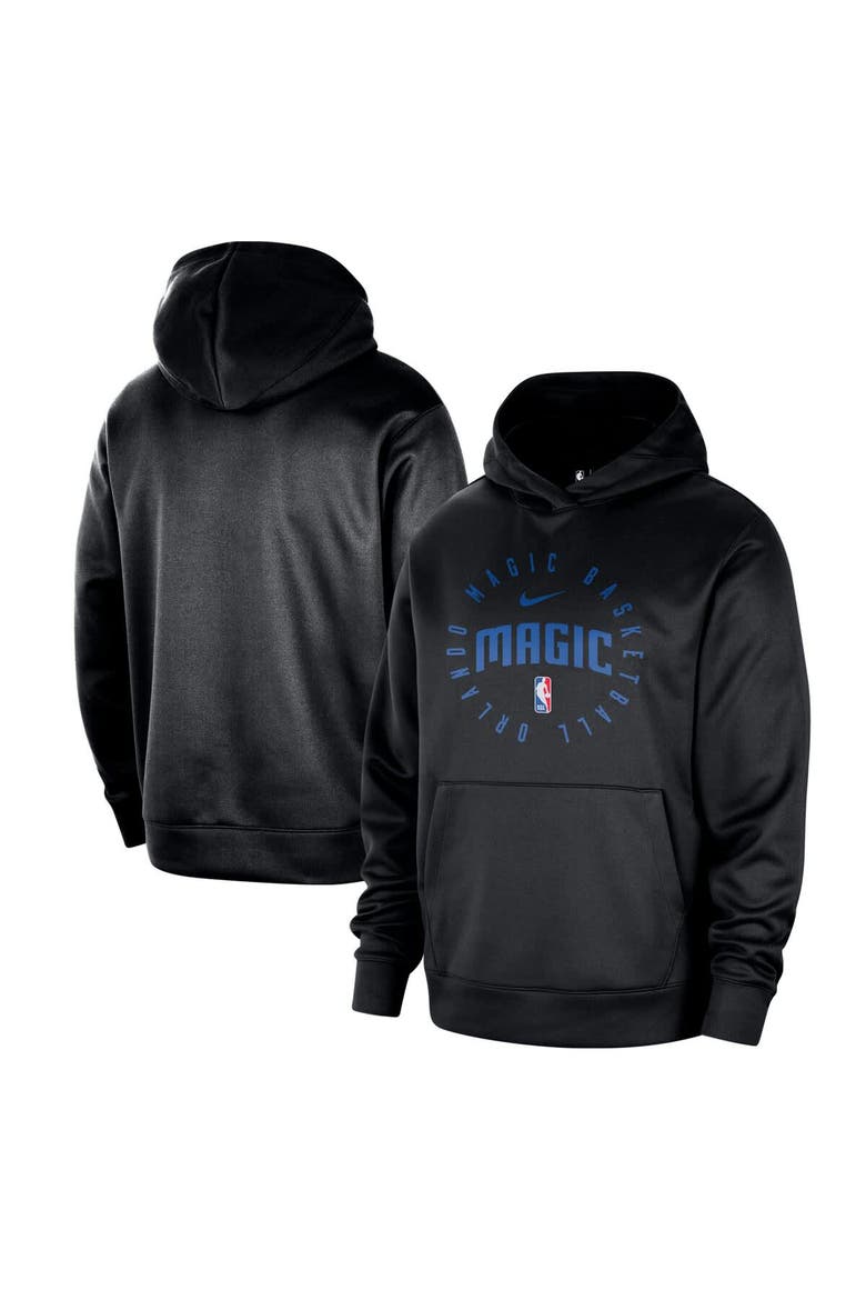 Men's Nike Black Orlando Magic 2024/25 Spotlight On-Court Practice Performance Pullover Hoodie, Alternate, color, Black