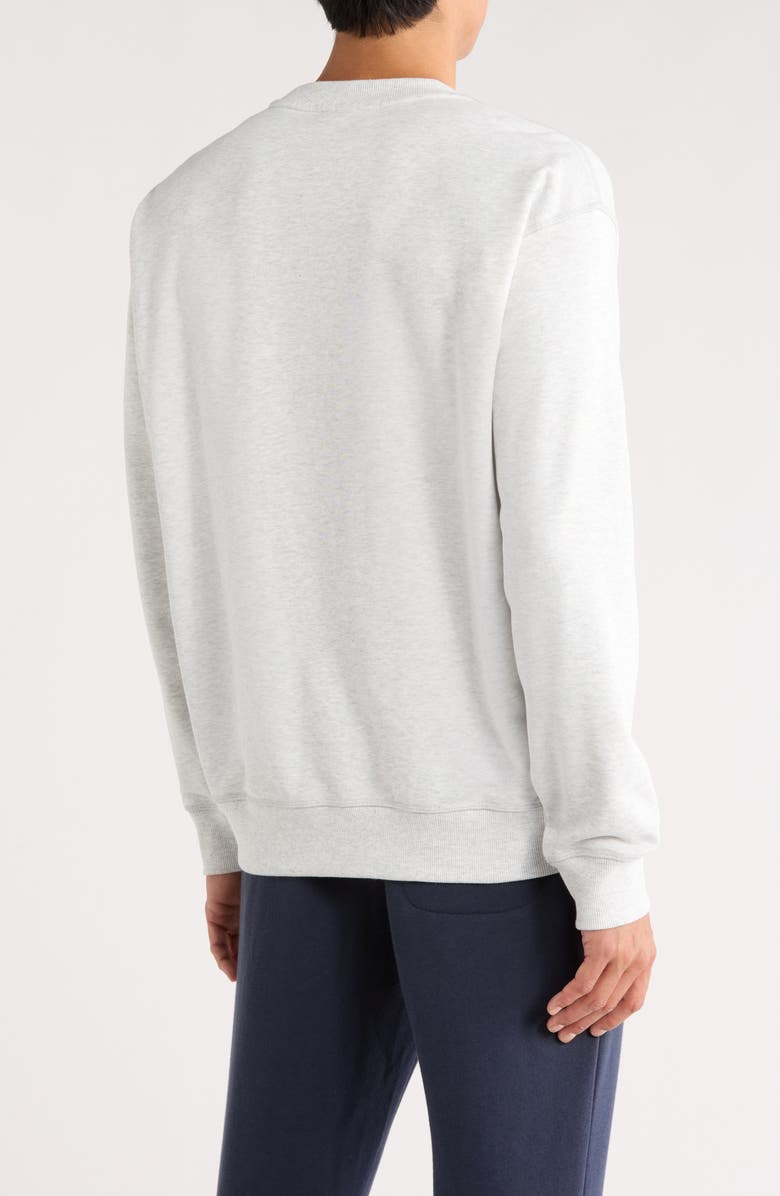 New Balance Crest Crewneck Sweatshirt, Alternate, color, Ash Heather