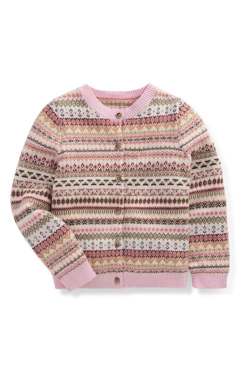 Kids' Edie Fair Isle Cardigan