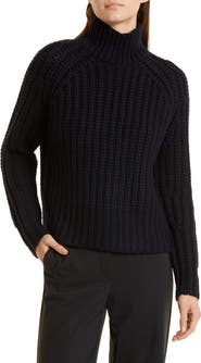 Vince Rib Cashmere Turtleneck Sweater