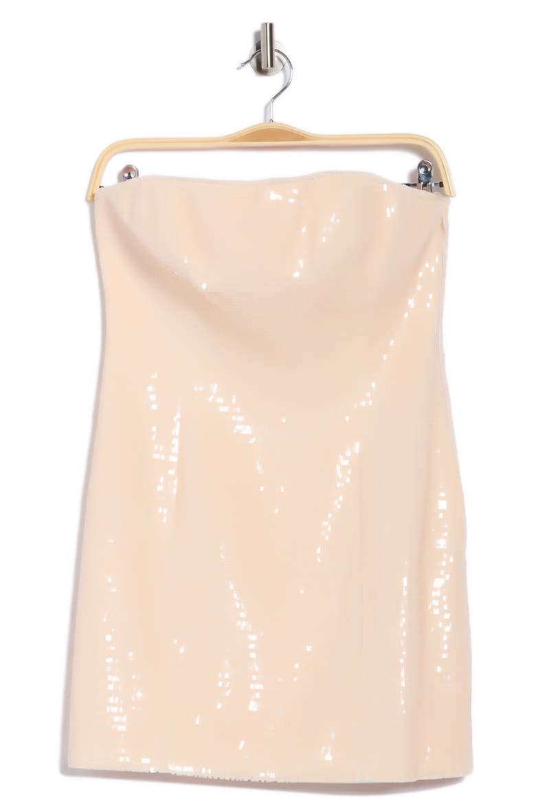 Elsie Strapless Sequin Minidress, Alternate, color, BLUSH