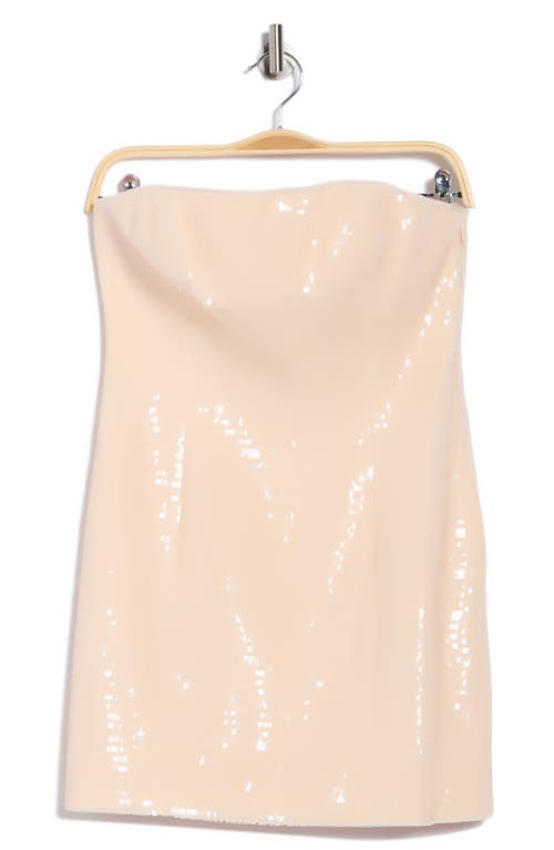A.l.c . Elsie Strapless Sequin Minidress In Neutral