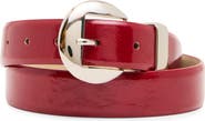 Steve Madden High Shine Glazed Faux Leather Belt