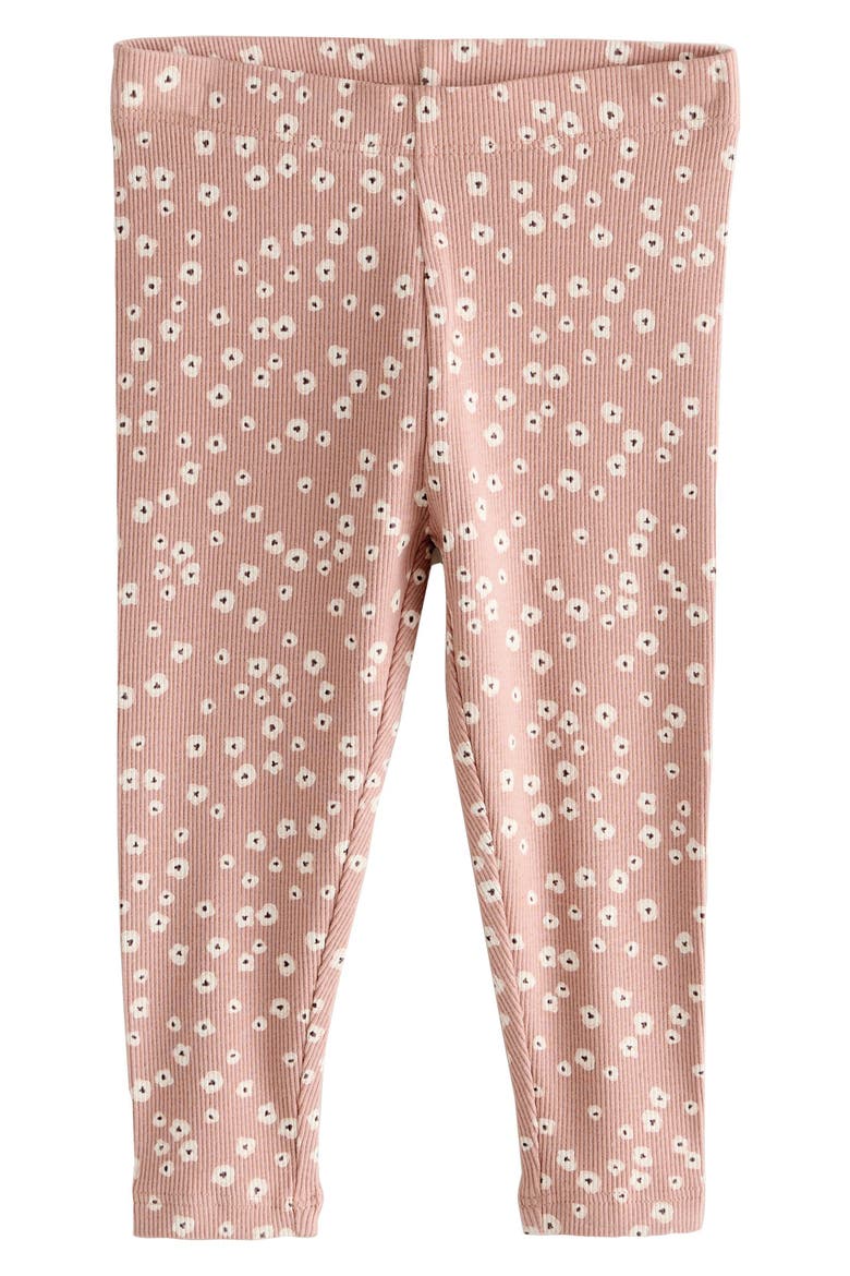 Kids' Assorted 5-Pack Rib Leggings, Alternate, color, PINK