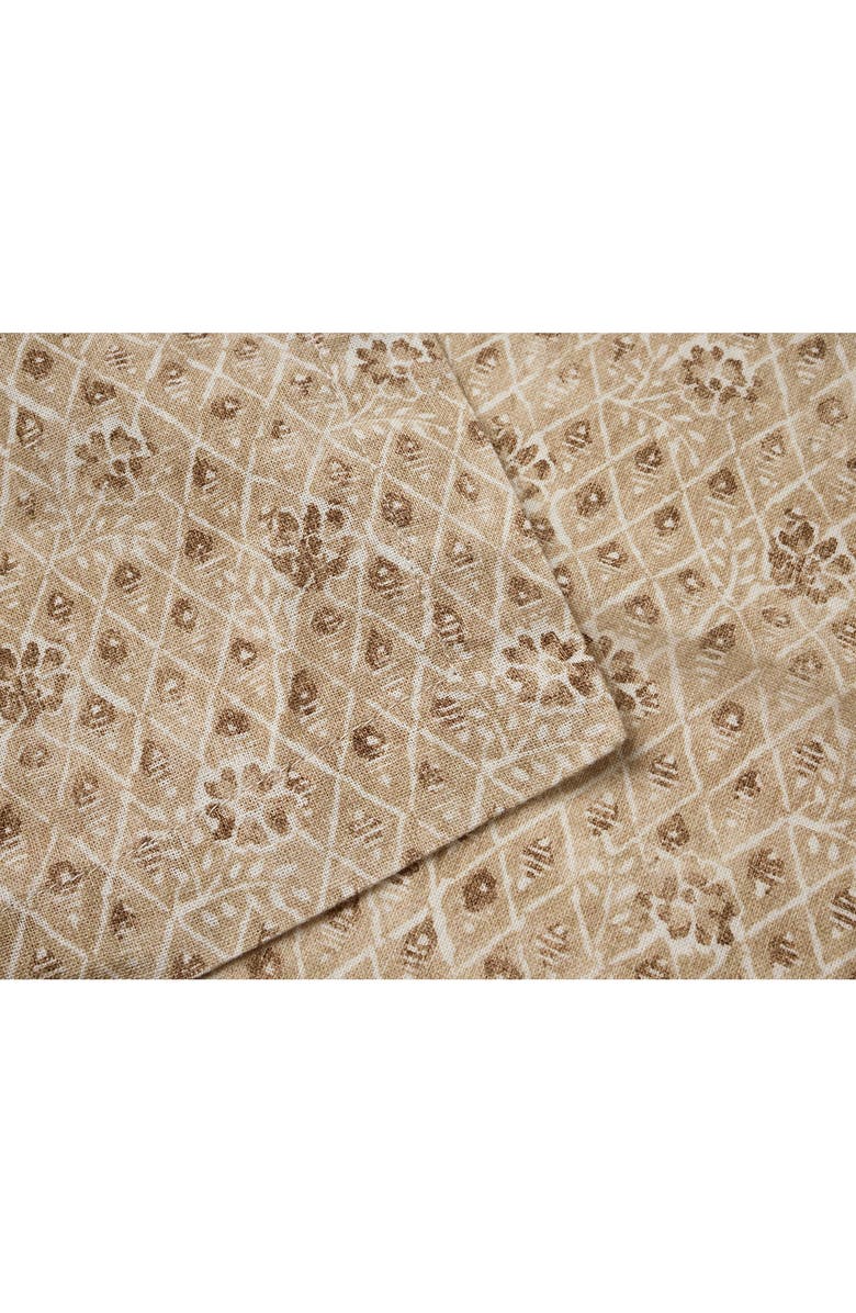 Coyuchi Coral Bell Print Napkins, Alternate, color, Chestnut