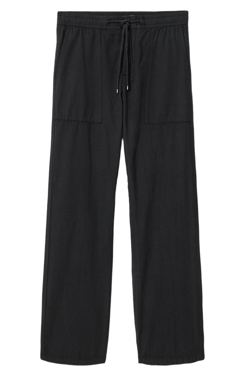 John Varvatos Greyson Patch Pocket Wide Fit Pants, Alternate, color, Black