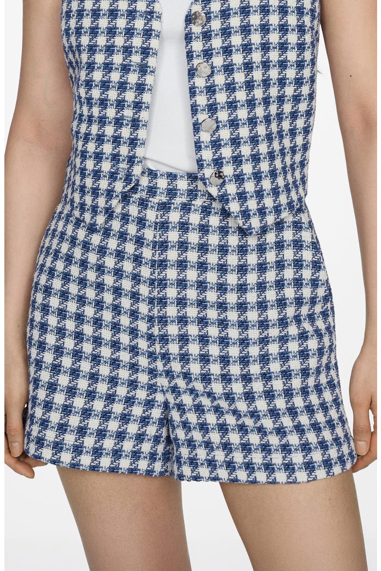 Houndstooth Shorts, Main, color, BLUE