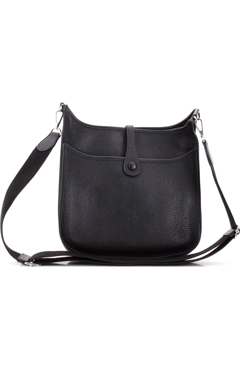 Pre-Owned Hermes Evelyne Bag Gen III Clemence PM, Alternate, color, Noir