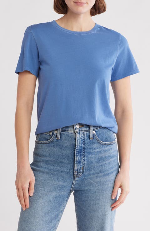 Washed Cotton Crewneck T-Shirt