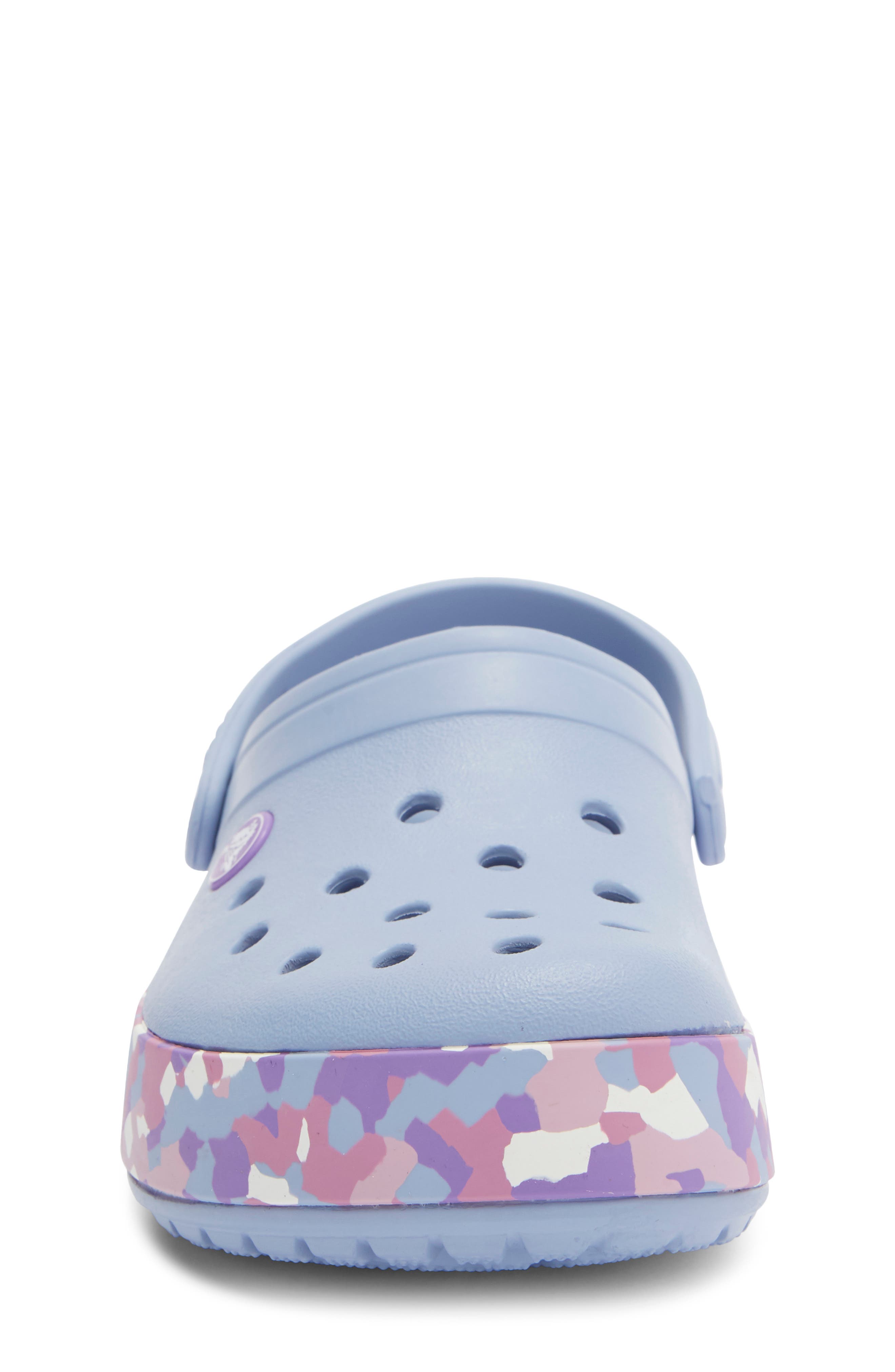 Kids' Glow Confetti Clog, Alternate, color, BLUE HAZE/ MULTI