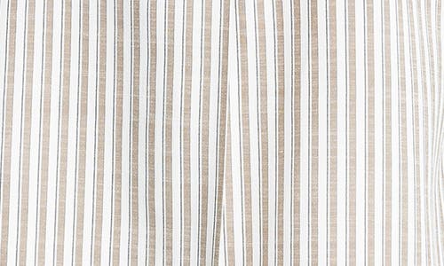Max Studio Stripe Oversize Long Sleeve Button-up Tunic