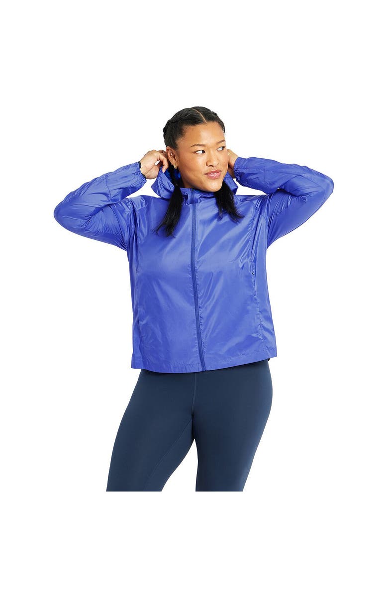 Oiselle Whirlwind Jacket - Women's, Alternate, color, Blue Rapids
