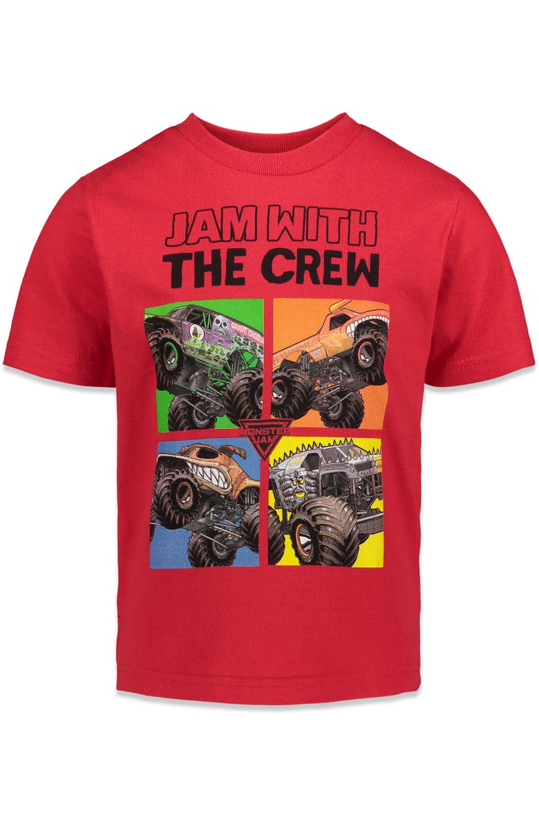 Monster Jam 3-Pack Graphic T-Shirts, Alternate, color, Jam With The Crew Pack