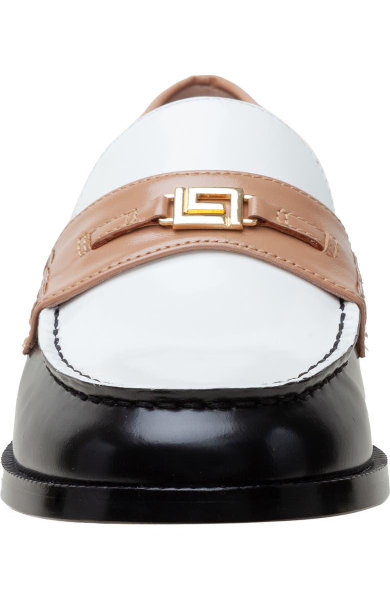Linea Paolo Endy Bit Loafer, Alternate, color, Black/ Ivory/ Toffee