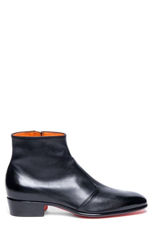 Santoni Adrian Zip-Up Boot in Black  product