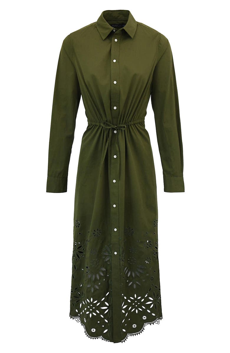 Polo Ralph Lauren Long Sleeve Cotton Twill Shirtdress, Alternate, color, 