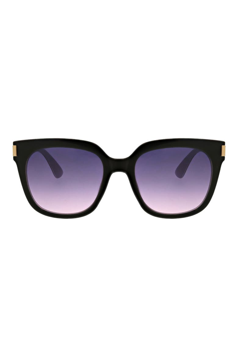 54mm Classic Square Sunglasses, Main, color, BLACK/BLUSH