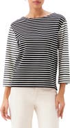Karen Kane Contrast Stripe T-Shirt