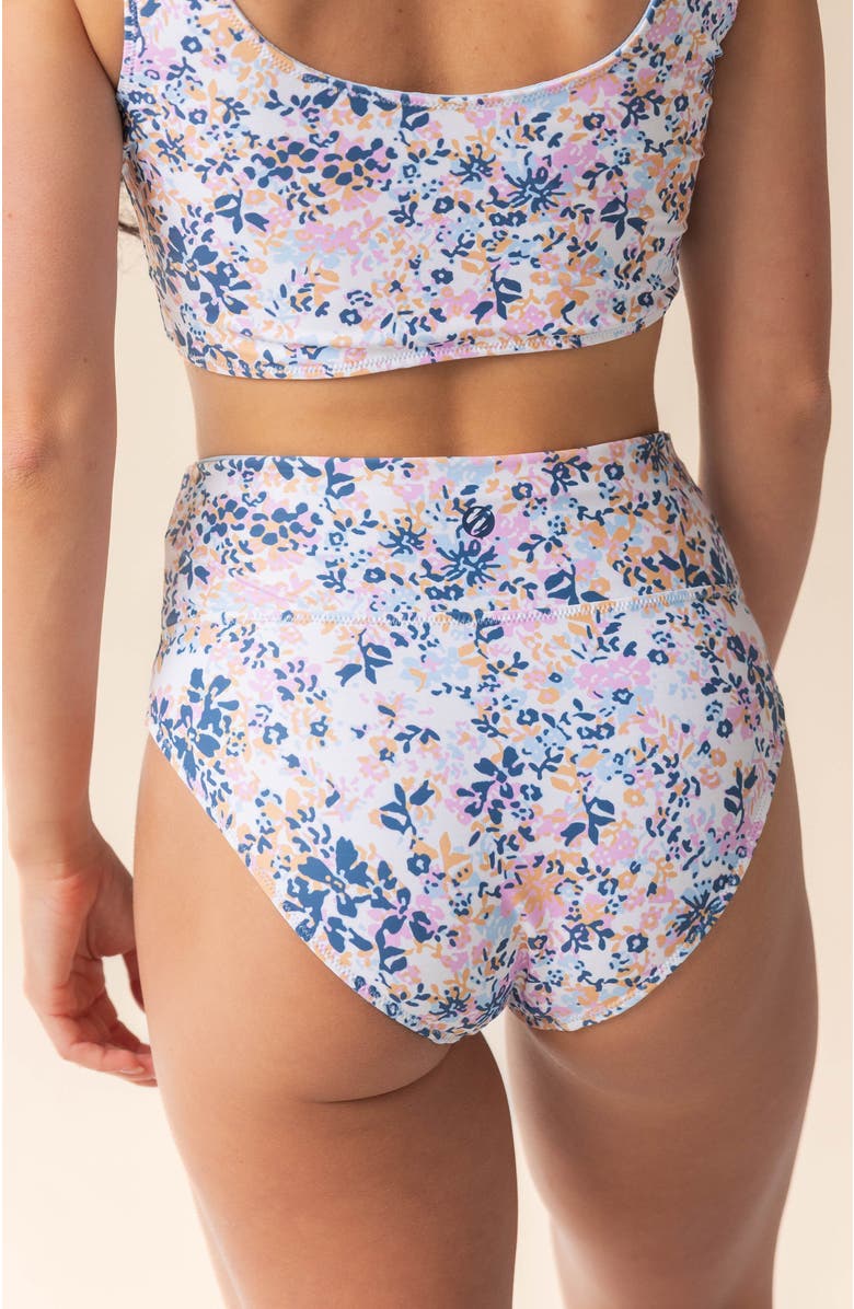 Nani Reversible High Rise Swim Bottom, Alternate, color, Caspian