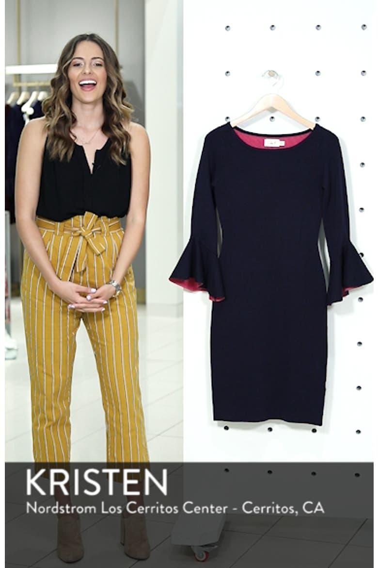 Bell Sleeve Midi Sweater Dress video