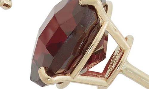 Fuzion Creations Amethyst Stud Earrings In 10kt Garnet