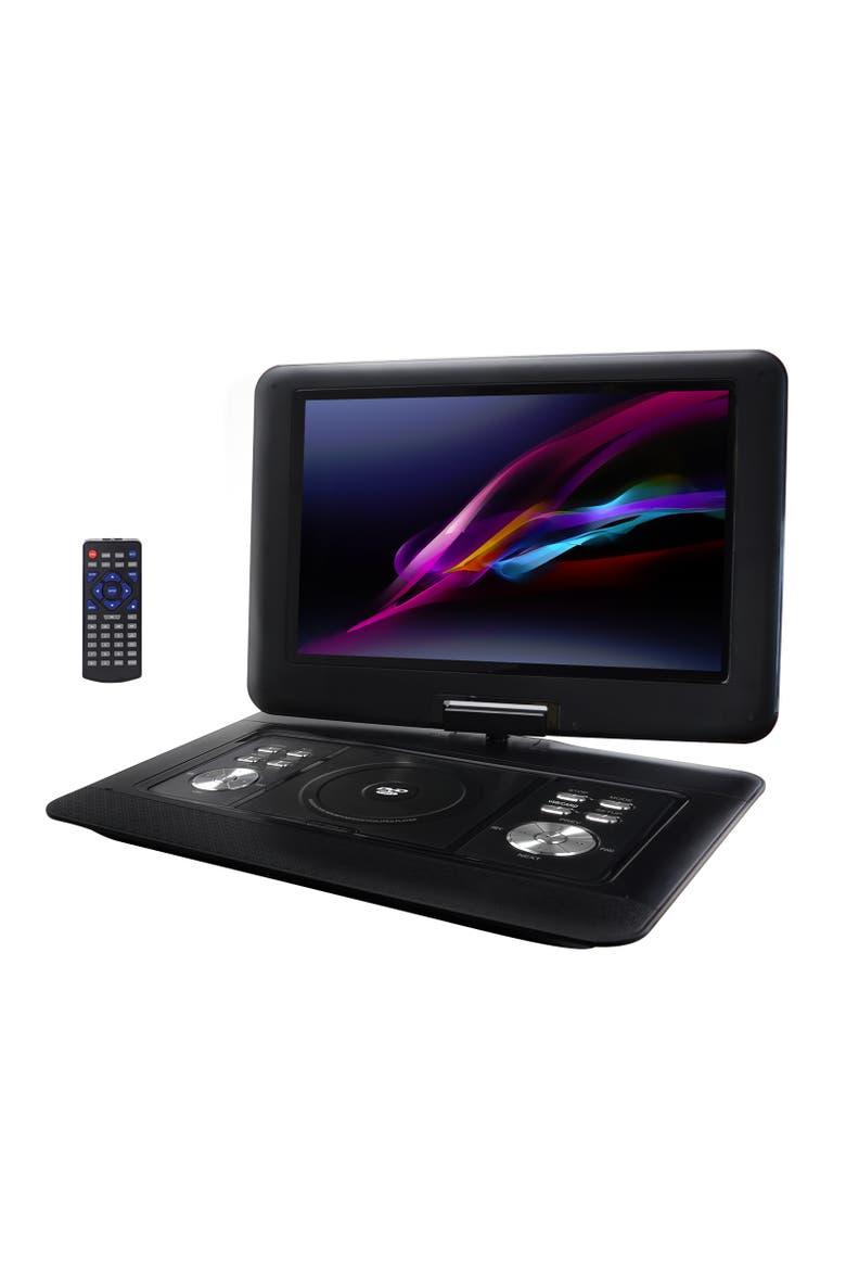 13.3 Inch Portable TV+DVD Player Color TFT LED Screen, Main, color, Black