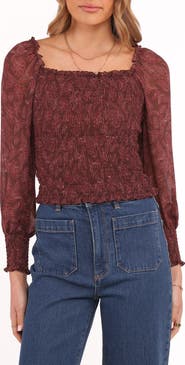 Petal & Pup Alberta Shirred Crop Top