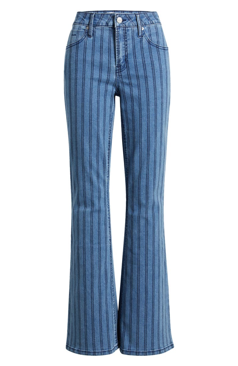 CITY BLUES Eiffel Stripe Flare Jeans, Alternate, color, Indigo