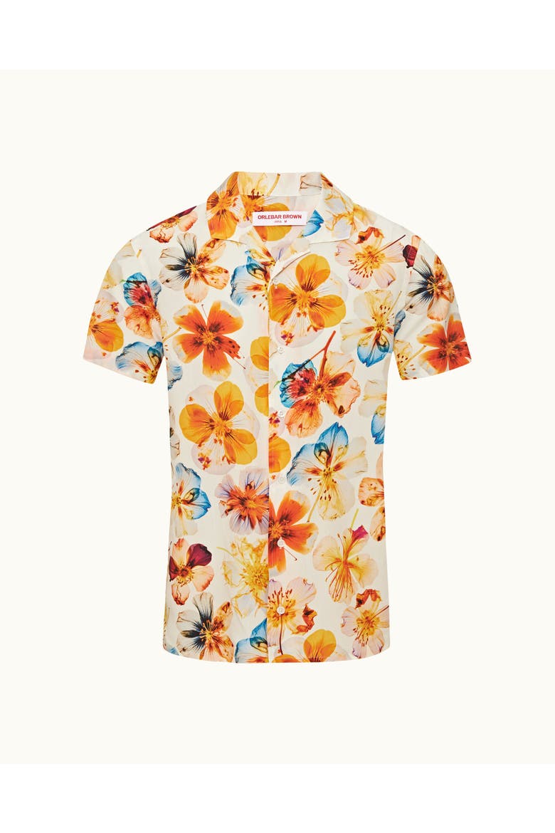 Hibbert Exclusive-Print Classic-Fit Shirt, Alternate, color, White Sand