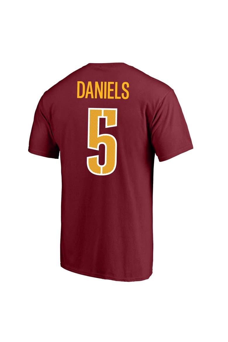 Men's Fanatics Jayden Daniels Burgundy Washington Commanders Big & Tall Player Name & Number T-Shirt, Alternate, color, Burgundy