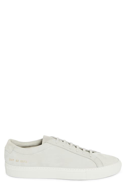 Common Projects Achilles Sneakers In Light Grey Nubuck In Gray