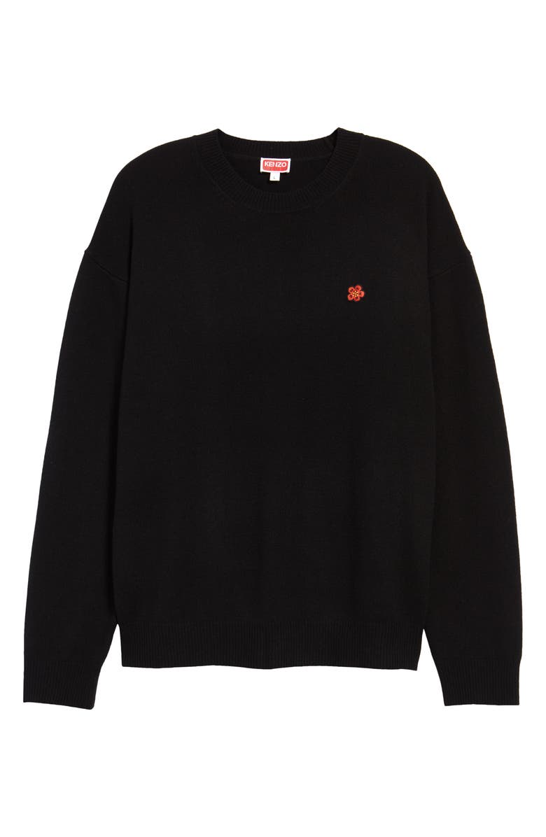 KENZO Men's Boke Flower Crewneck Merino Wool Sweater, Alternate, color, 