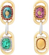 Kurt Geiger London Gemstone Chain Drop Earrings