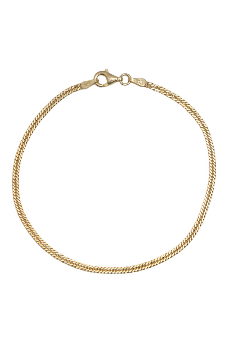 Curb Chain Bracelet, Main, color, GOLD