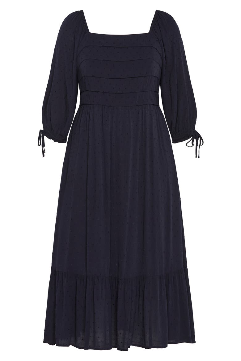 The Ally Clip Dot Maxi Dress, Alternate, color, DARK BLUE