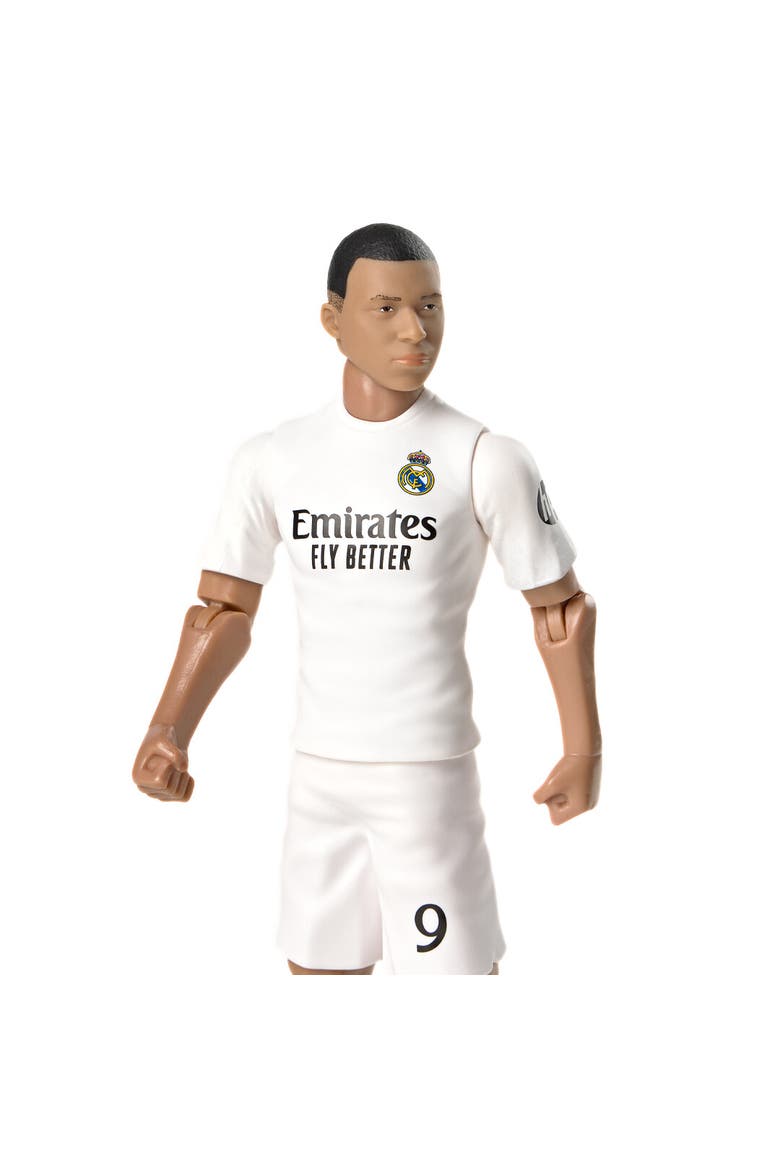 SOCKERS Real Madrid CF Kylian Mbappé 8" Collectible Soccer Action Figure, Alternate, color, White