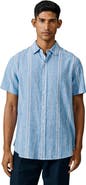 Aubin Austin Cotton Linen Short Sleeved Shirt