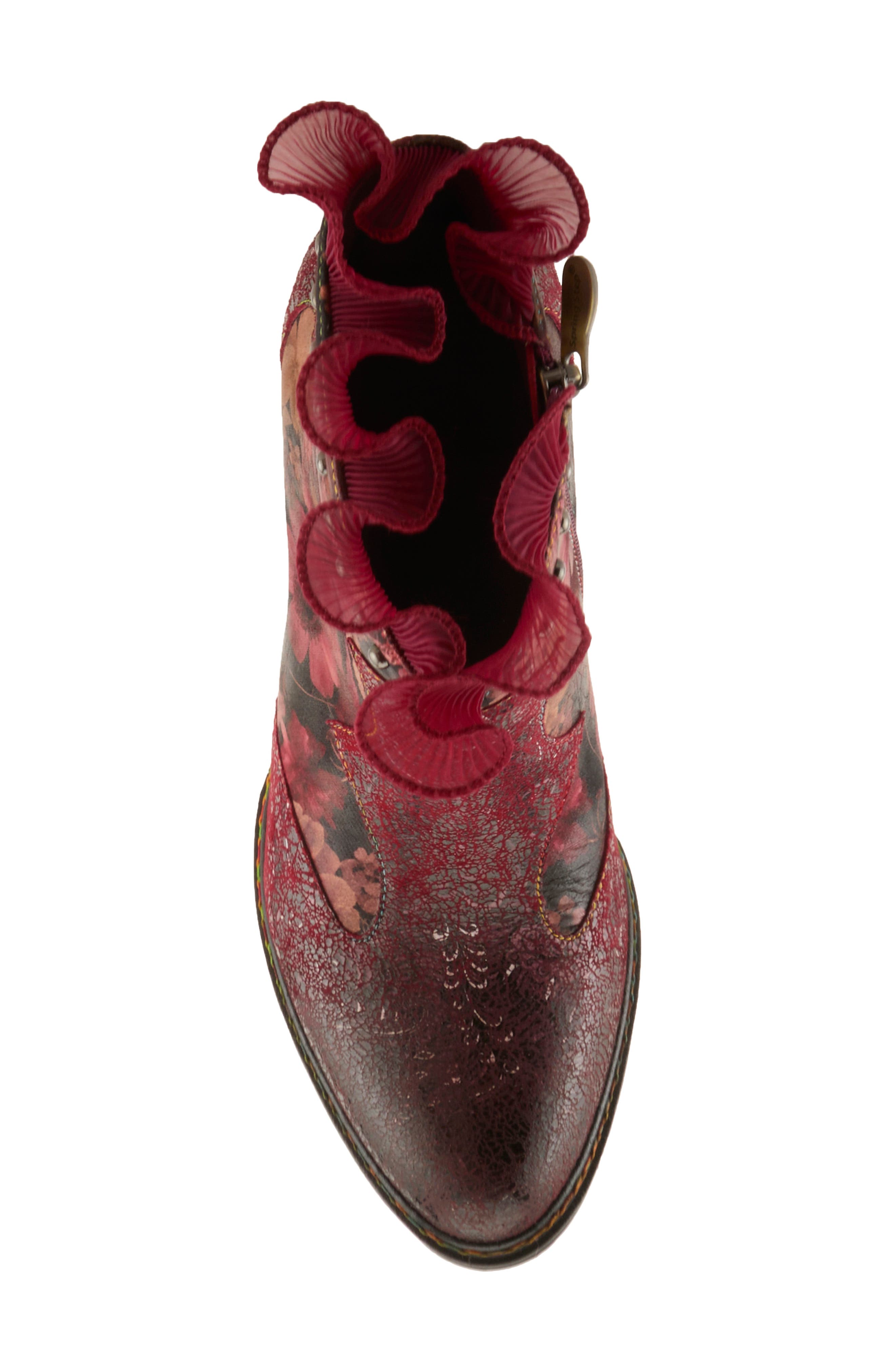 Razzy Bootie, Alternate, color, BORDEAUX MULTI