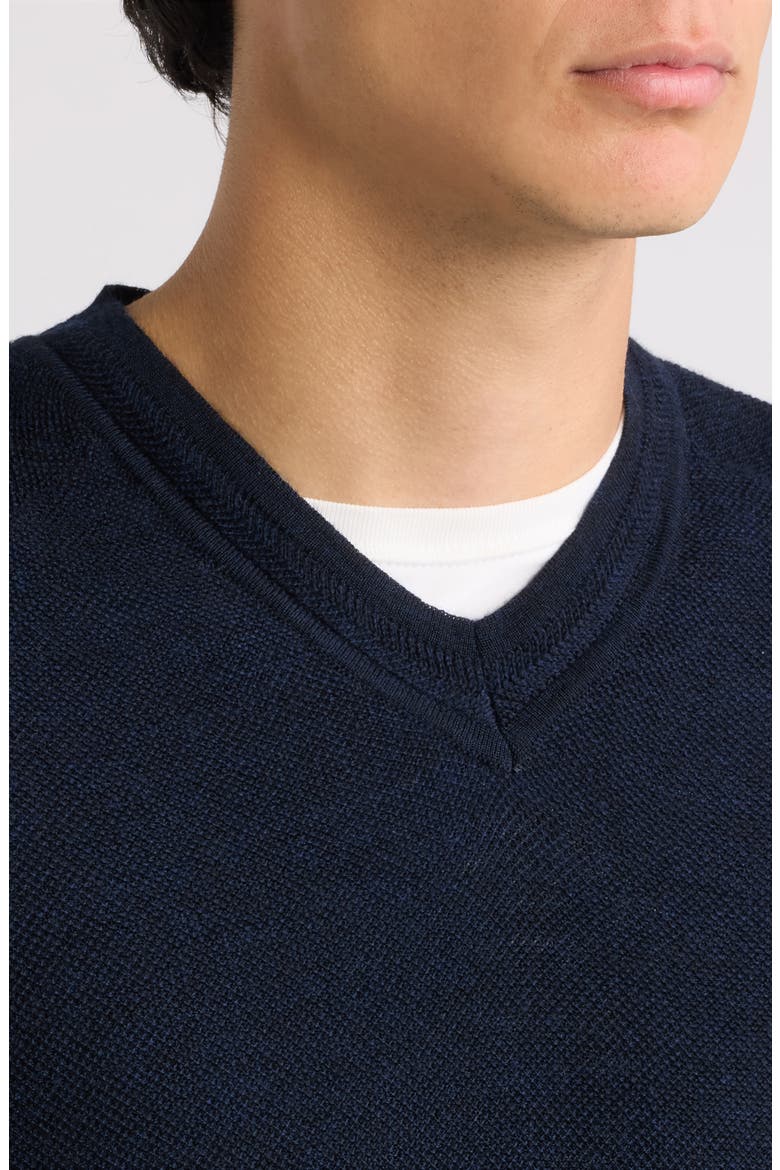 Cricket Merino Wool V-Neck Sweater, Alternate, color, NAVY