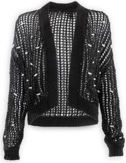 SAACHI Faux Pearl Embellished Cardigan