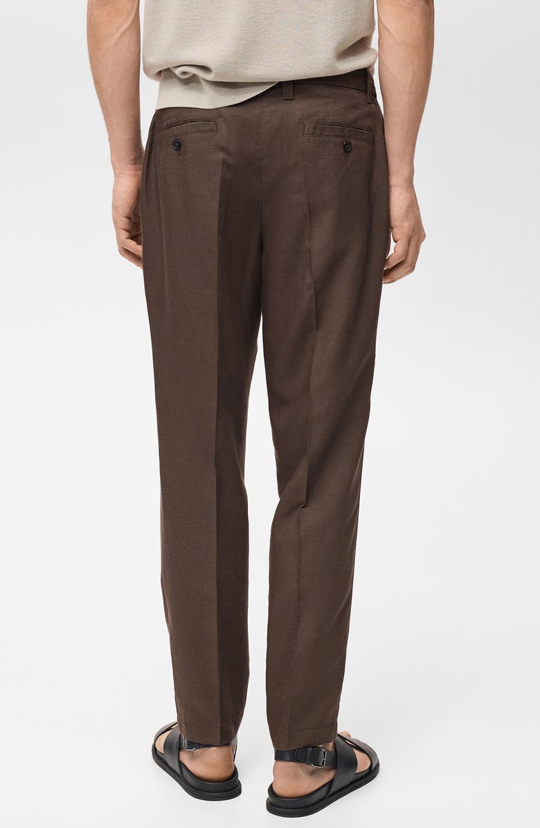 MANGO Regular Fit Tencel<sup>™</sup> Lyocell & Linen Pants, Alternate, color, 