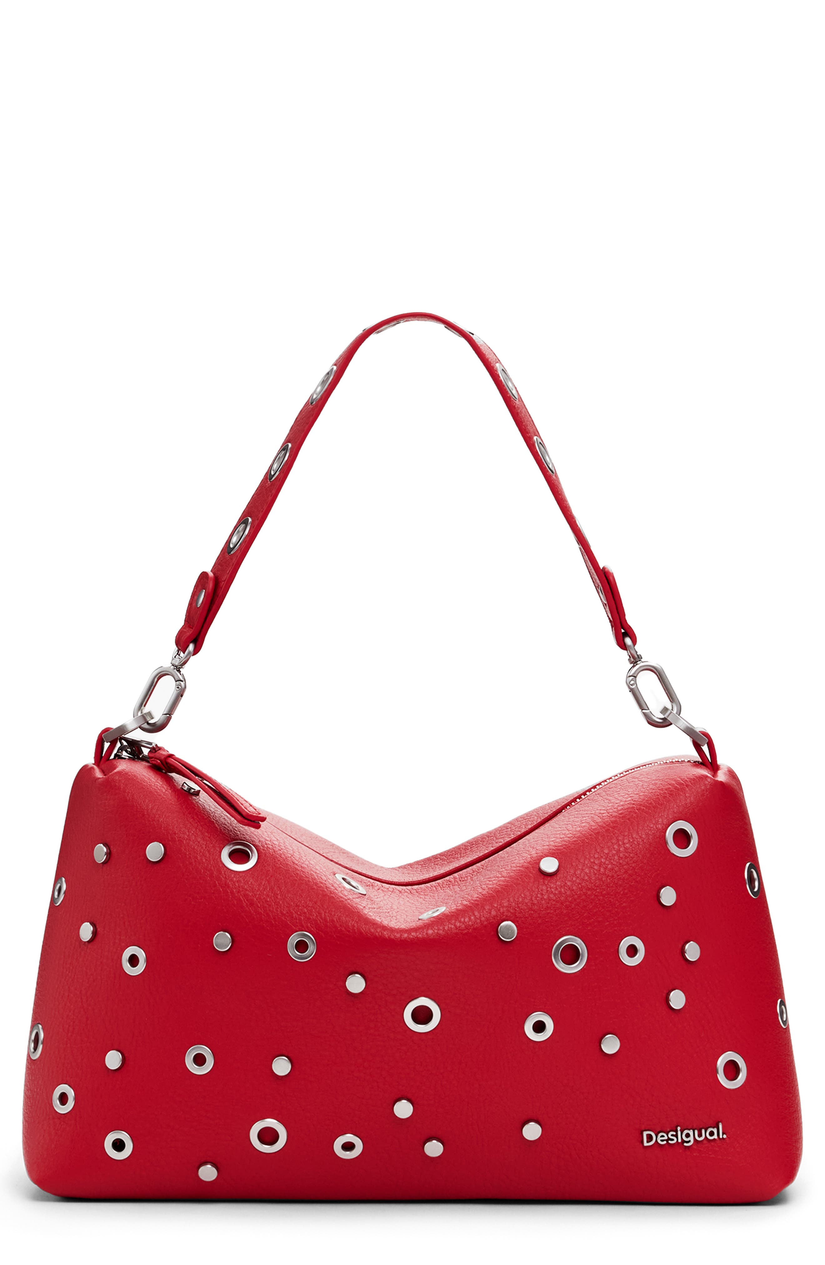 Desigual Faux Leather Shoulder Bag, Main, color, 