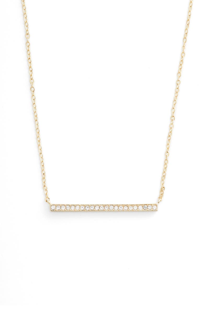 Nordstrom Pavé Bar Pendant Necklace, Main, color, 