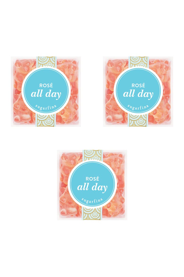 Rosè All Day Gummy Bears - Set of 3, Main, color, BLUE