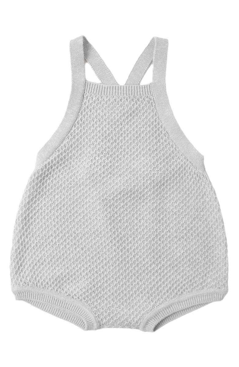 QUINCY MAE Caleb Organic Cotton & Linen Blend Shortalls, Alternate, color, Sky